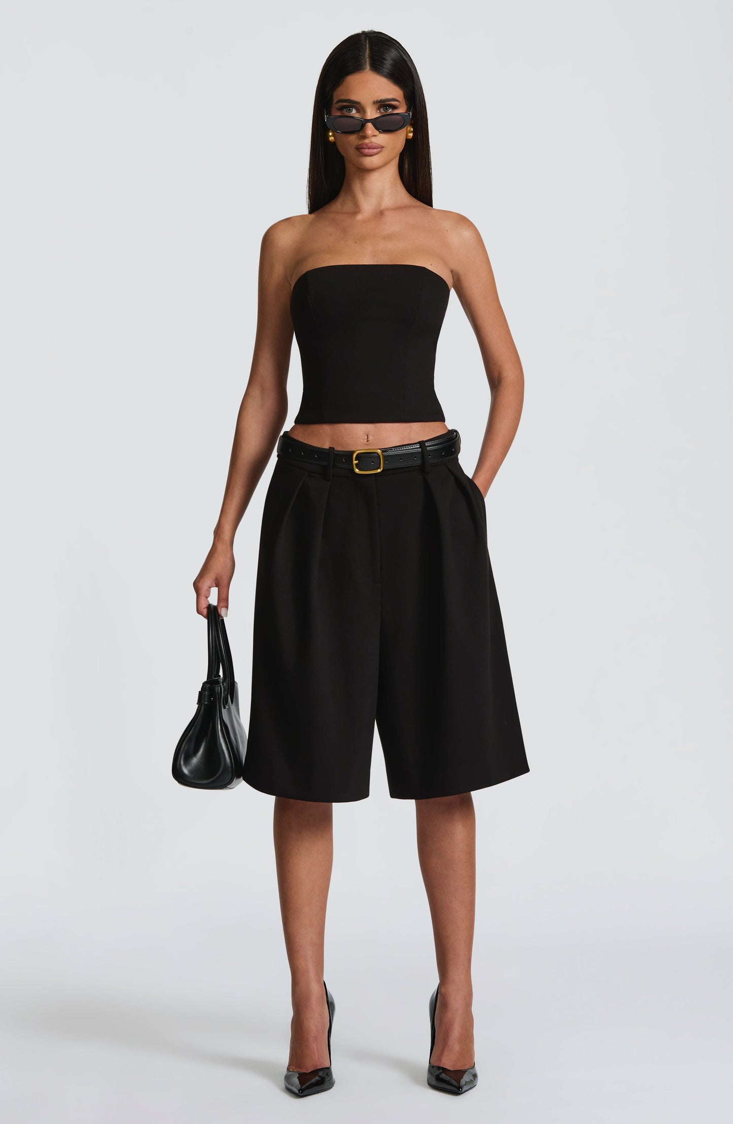 Ausra Bermuda Shorts - Black