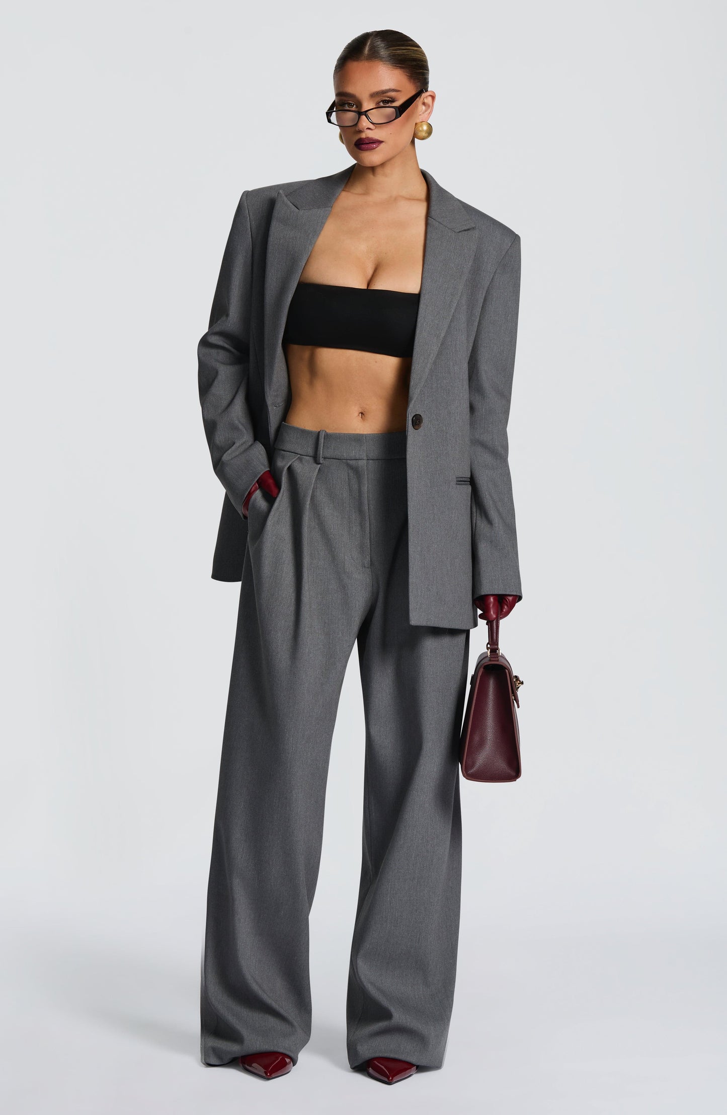 Kirsty Pants - Grey Marl