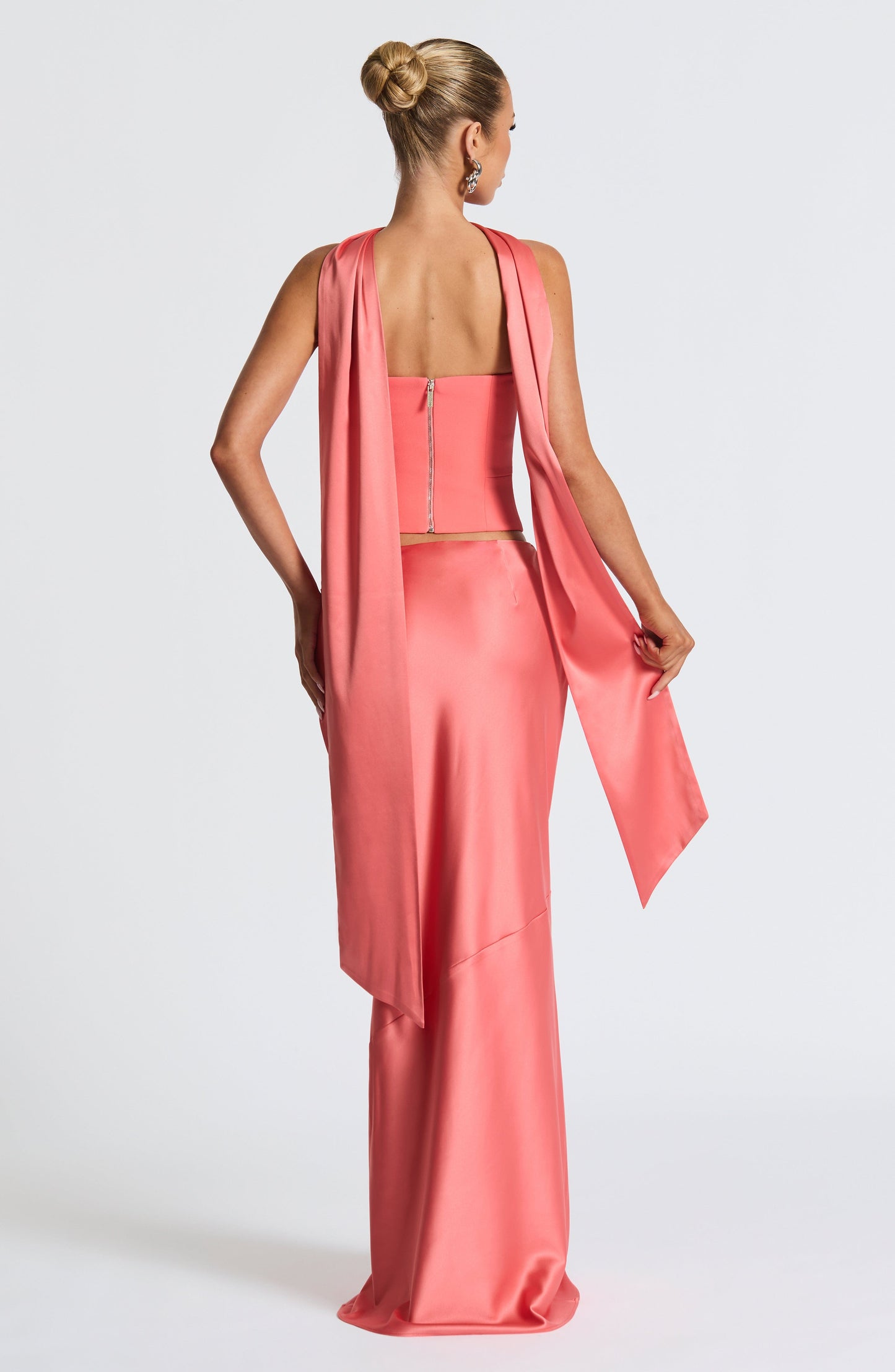 Sybil Scarf - Coral Pink